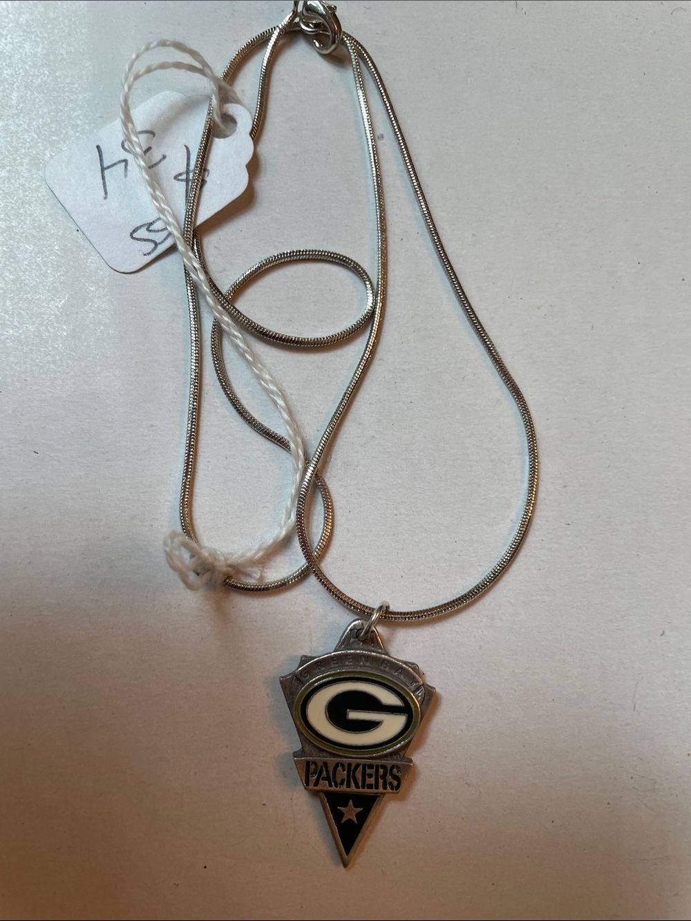 Packer Necklace Sterling Silver 17” Chain